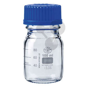 Schraubdeckelflasche Borosilikatglas 100 ml